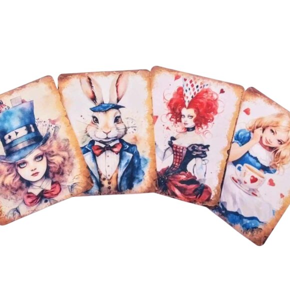 14 pc Set!! Alice in Wonderland Scrapbook And Journal Accent Pack - Picture 7 of 9